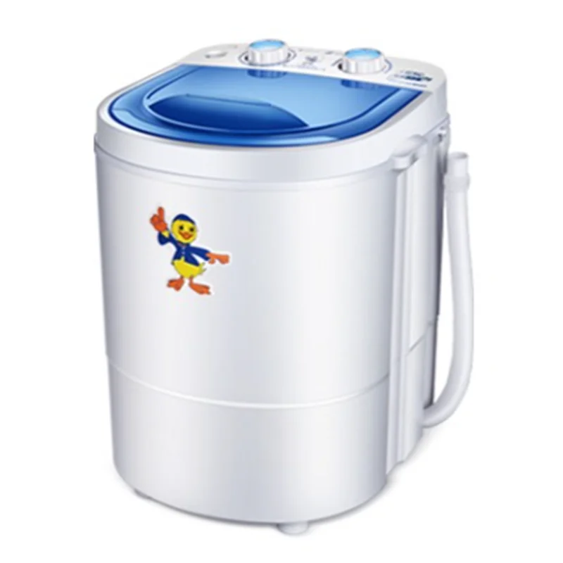 220V 4.5KG Single Barrel Mini Blue Light Automatic Semi-automatic Household Pulsating Dehydrating Baby Washing Machine