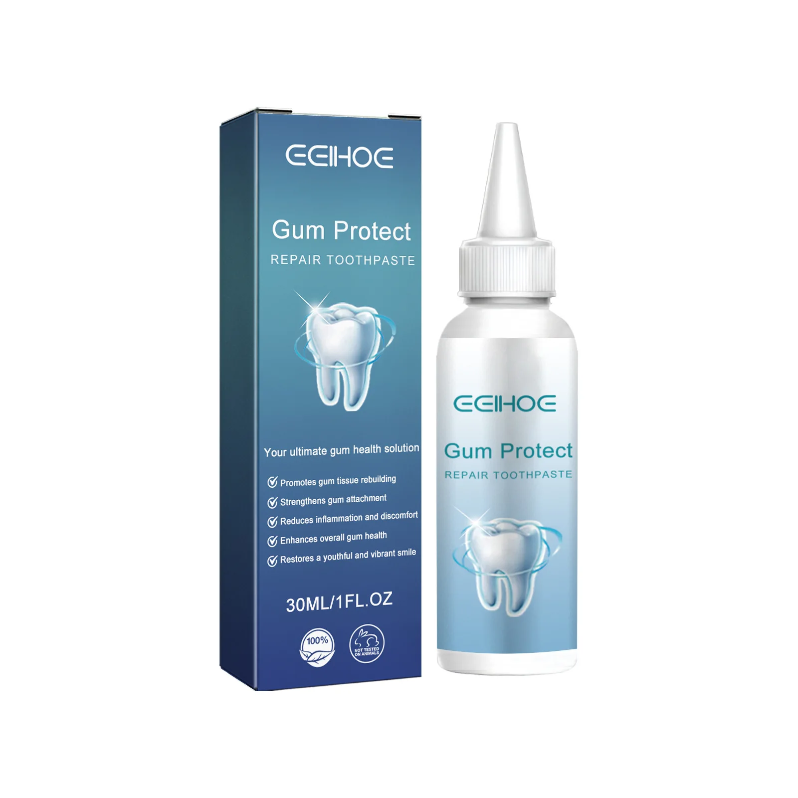 

EELHOE Tooth Whiten Toothpaste Remove Odors Fresh Breath Nicotinamide Remove Dental Plaque Protect Gums Tooth Nourish Toothpaste