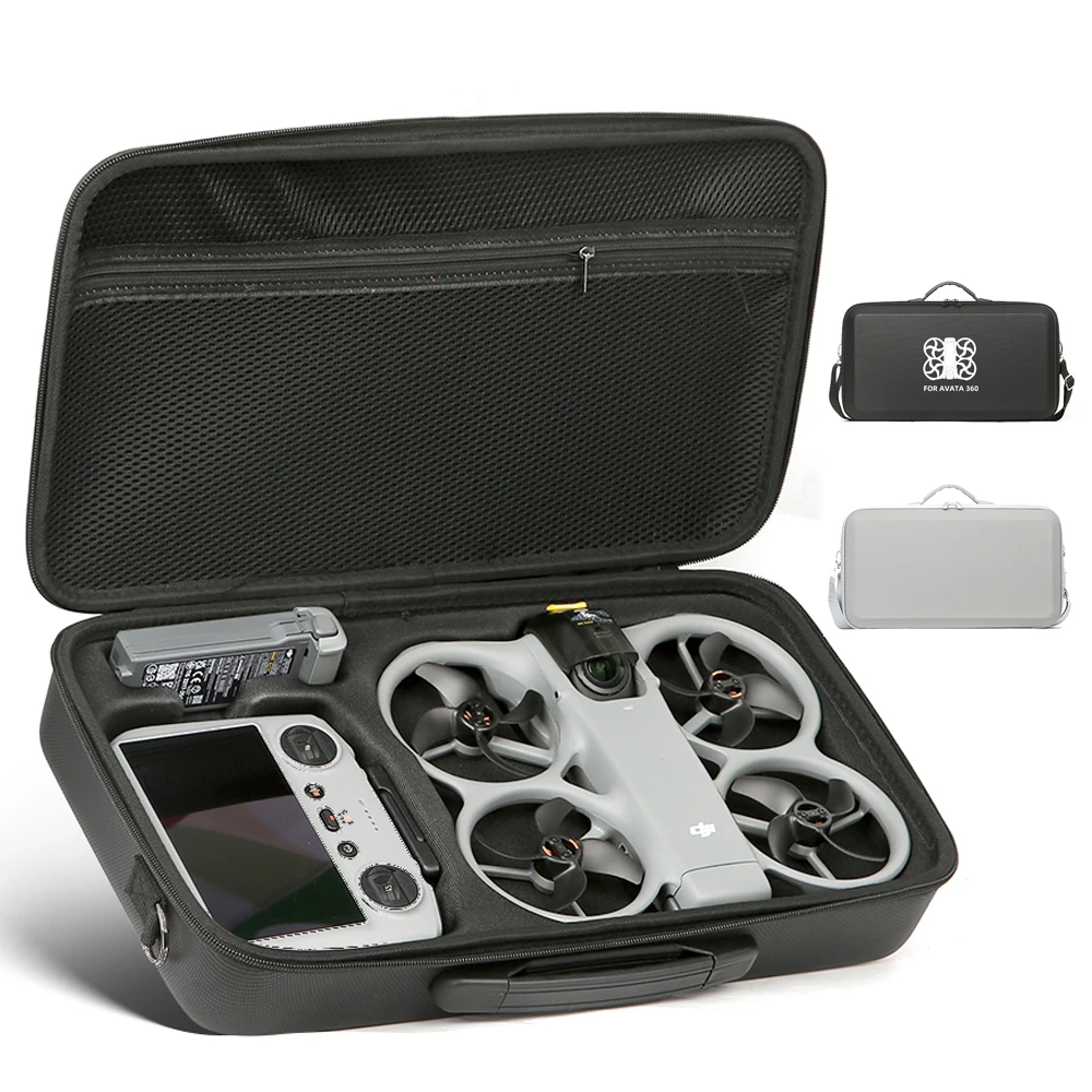 

Портативная сумка для хранения DJI Avata 360 из искусственной кожи с наплечным ремнем, жесткий защитный водонепроницаемый кейс для дрона, аксессуары