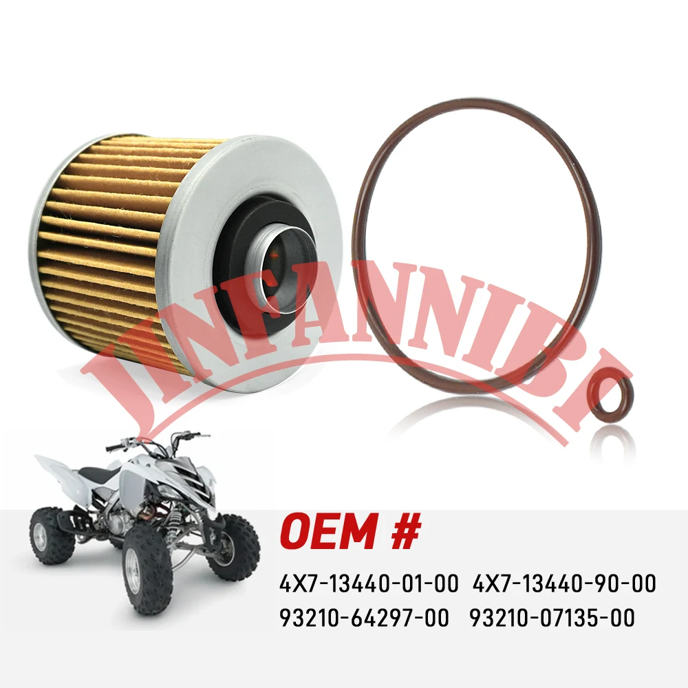 Oil Filter Kit with O-Ring for Yamaha Raptor 700 700R 2006-2024 #4X7-13440-90-00