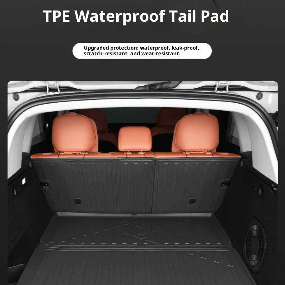 يصلح ل Leapmotor C10 2024 سيارة فرش داخلي للسيارات والشاحنات الخلفية البضائع مسند الظهر حماية وسادة TPE وسادة مقاومة للماء