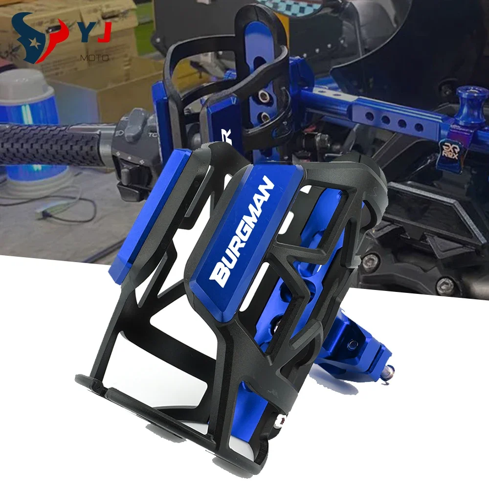 Motorcycle Beverage Water Bottle Cage Drink Cup Holder Mount For BURGMAN 650 400 125 200 250 AN650 AN400 AN125 AN200 Accessories