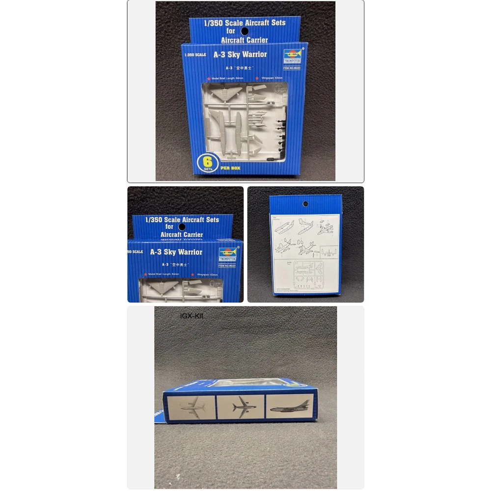 

Набор пластиковых моделей самолетов Trumpeter 06223 в масштабе 1:350, комплект для сборки пластиковой модели самолета US A-3D A3D Skywarrior