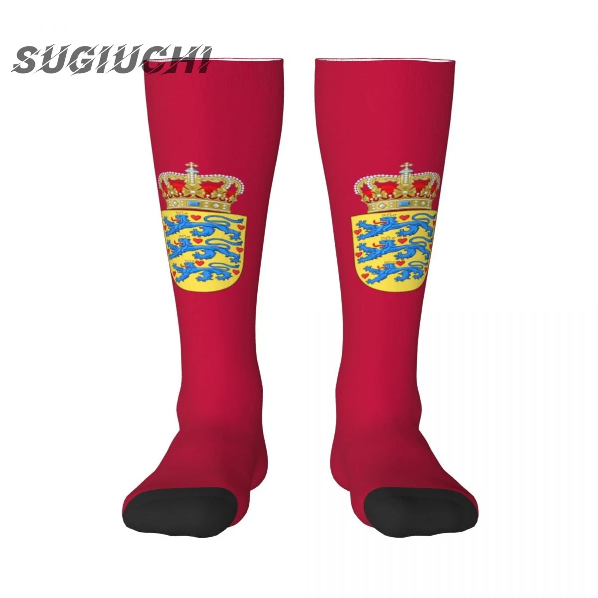 

Denmark Flag Polyester 3D Printed Socks For Men Women Casual High Quality Kawaii Socks Street Skateboard Socks