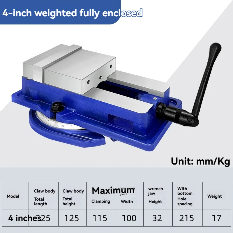 High-precision Angle-fixing Type Flat Pliers Machine Heavy-duty Vice Caliper Fixture CNC Machining Center Special Milling