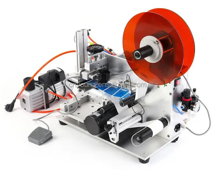Jar Bottle Sticker Labeling MachineSemi-Automatic Tabletop Manual Labeling Machine Square Box