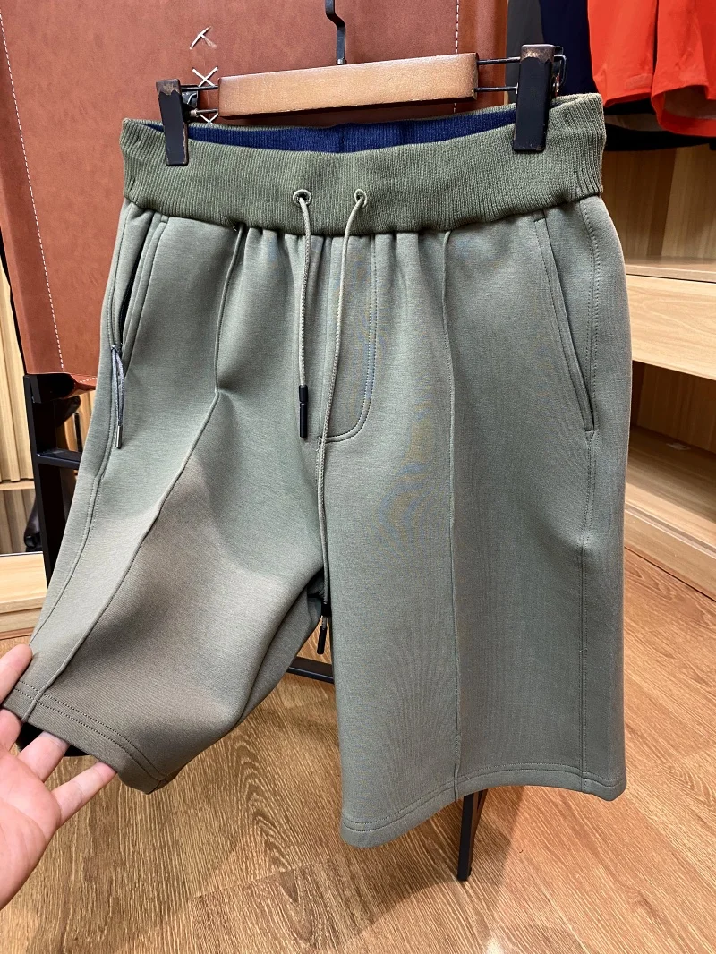 

Faionable Casual Pants Men's Versatile ort orts Sli Urban Look High Elastici Straight Leg Summer Wear Straight Tube