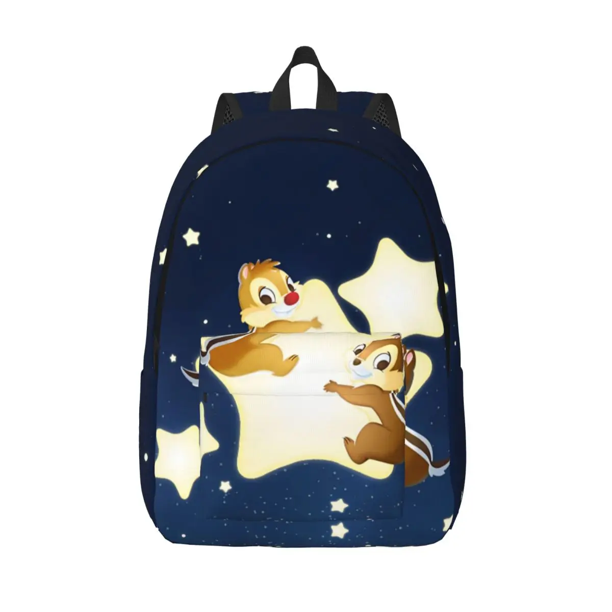 

Chip Dale Stars Cartoon Cool Backpack Outdoor High School Hiking Travel Tamias Daypack for Men Women Laptop Computer Canvas Bags