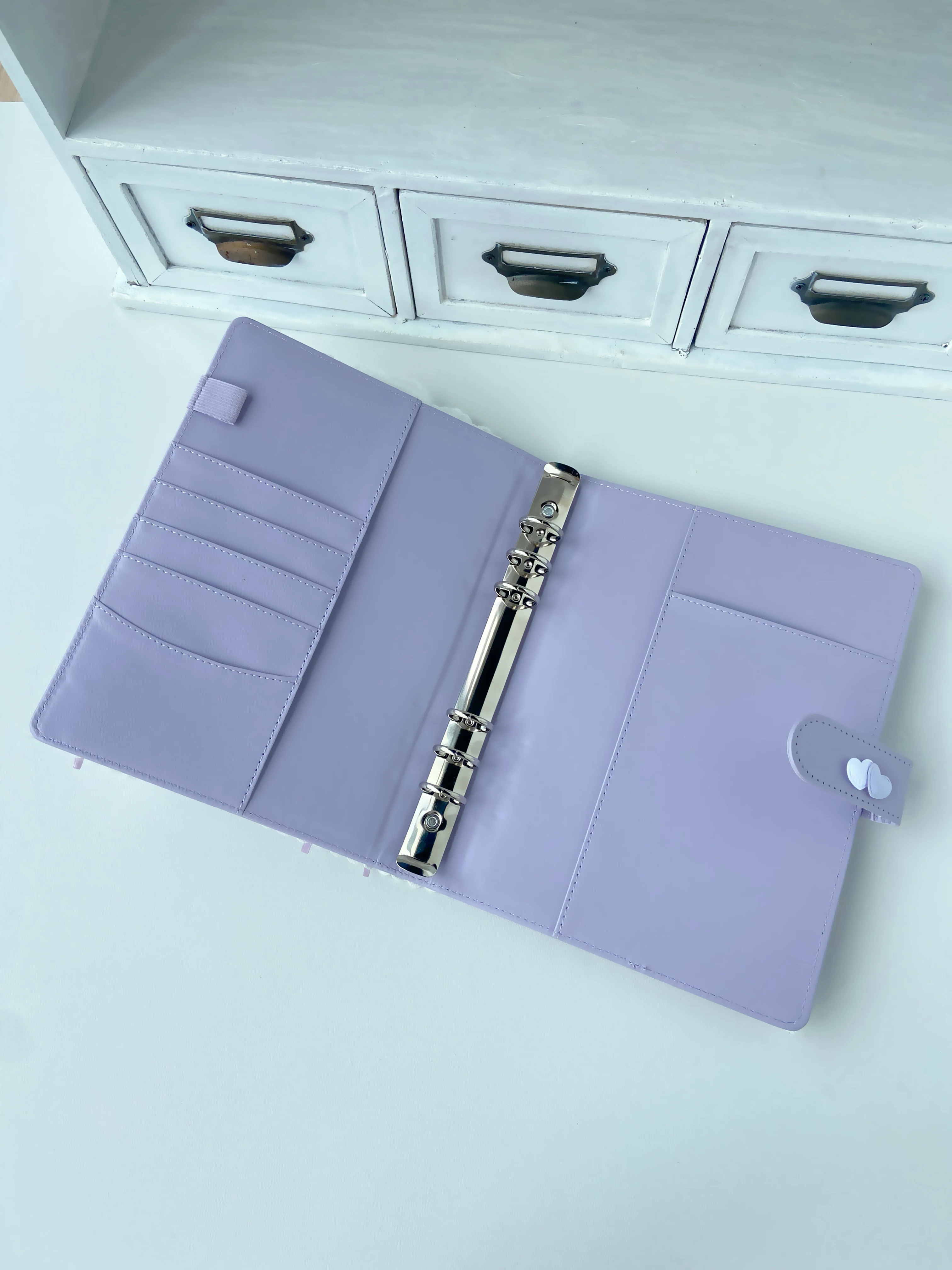 Kpop Photocard Album A5 Cover Binder Ring Orignal Design PU Cotton Lace Loose-leaf Photo Card Holder Student Cards Booklet