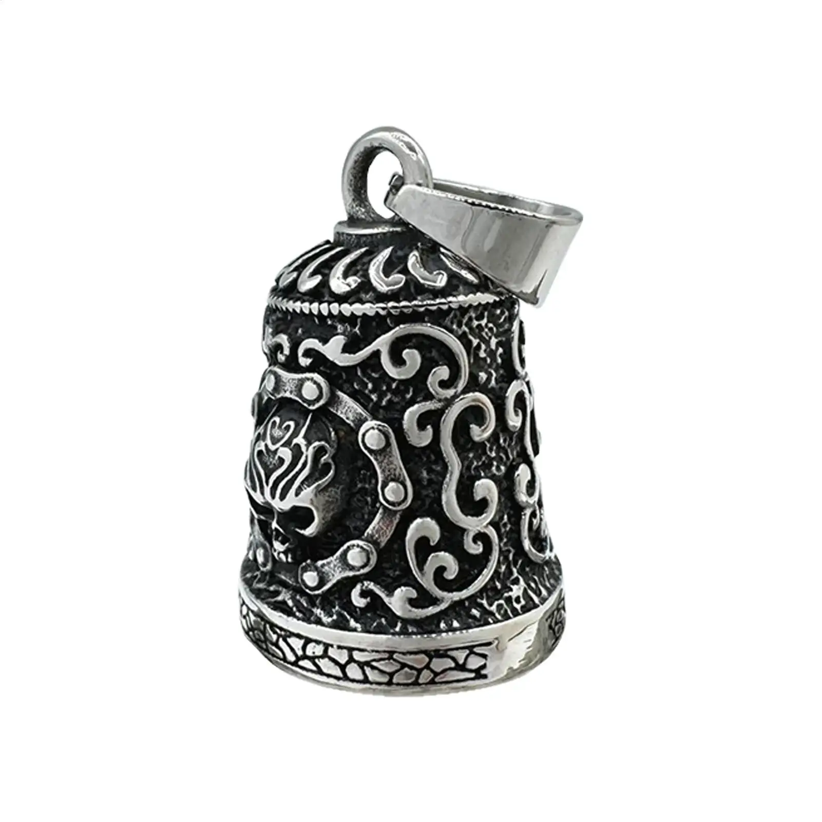 

Biker Bells For Motorcycles Skull Design Bell Key Chain Weatherproof Handmade Motorbike Accessories Luky Rider Keychain Pendant
