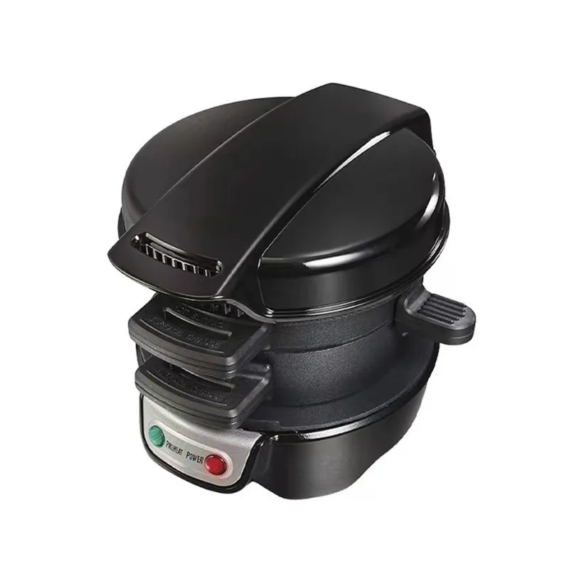 220V 110V Mini Electric Burger Sandwich Maker Machine Non Stick Toaster Grill Baking Pancake Pan for Bread Kitchen Home 토스트기 빵 view 6