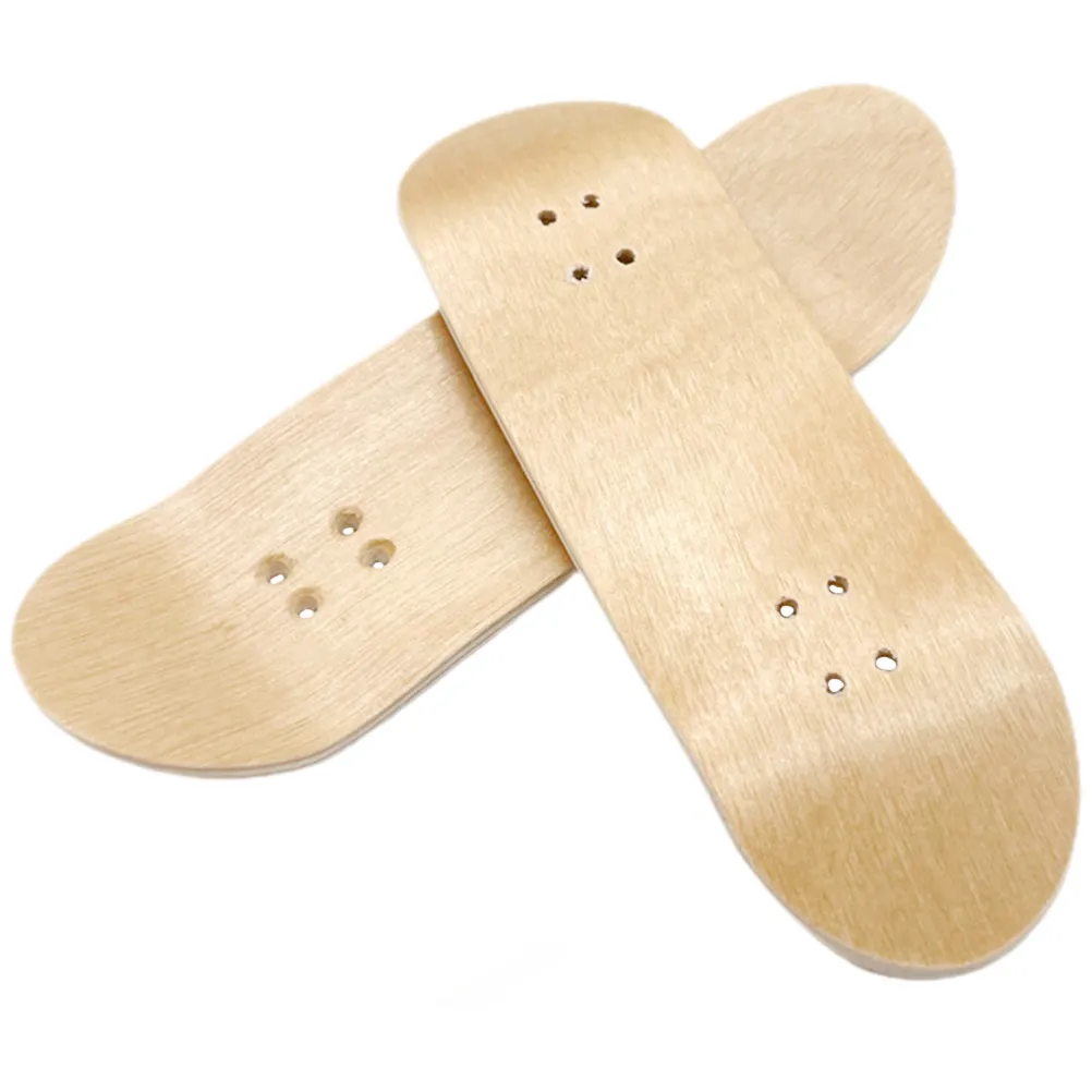 2Pcs DIY Fingerboard Deck Replacement Mini Wooden Skateboard Decks Sturdy and Light Easy to Assemble Great for Repair Or Custom