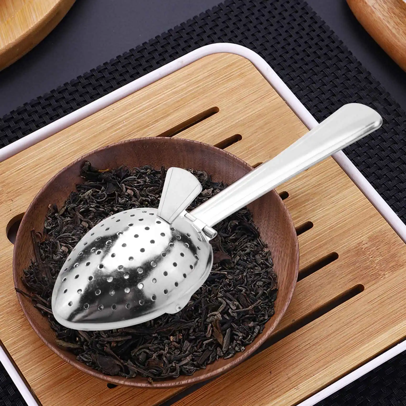 

The New Stainless Steel Tea Infuser Strainer Spoon Loose Leaf Filter Herbs Spice NEW!