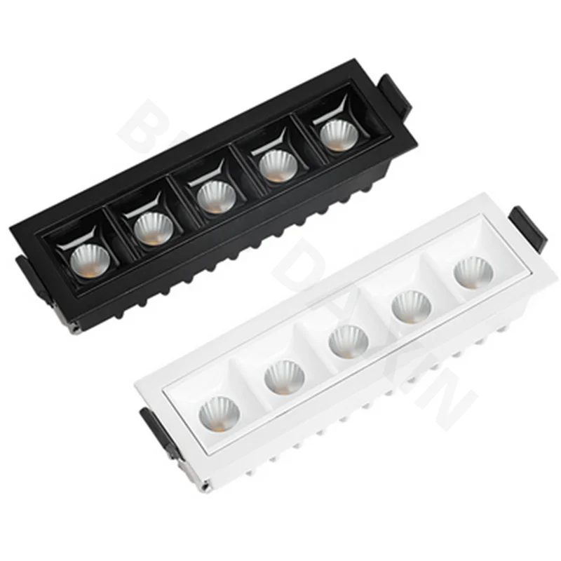 A linha antiofuscante pode ser escurecido luz de teto led 2w4w6w10w20w30w sala de estar iluminação interior cob luz de ponto led para baixo luz