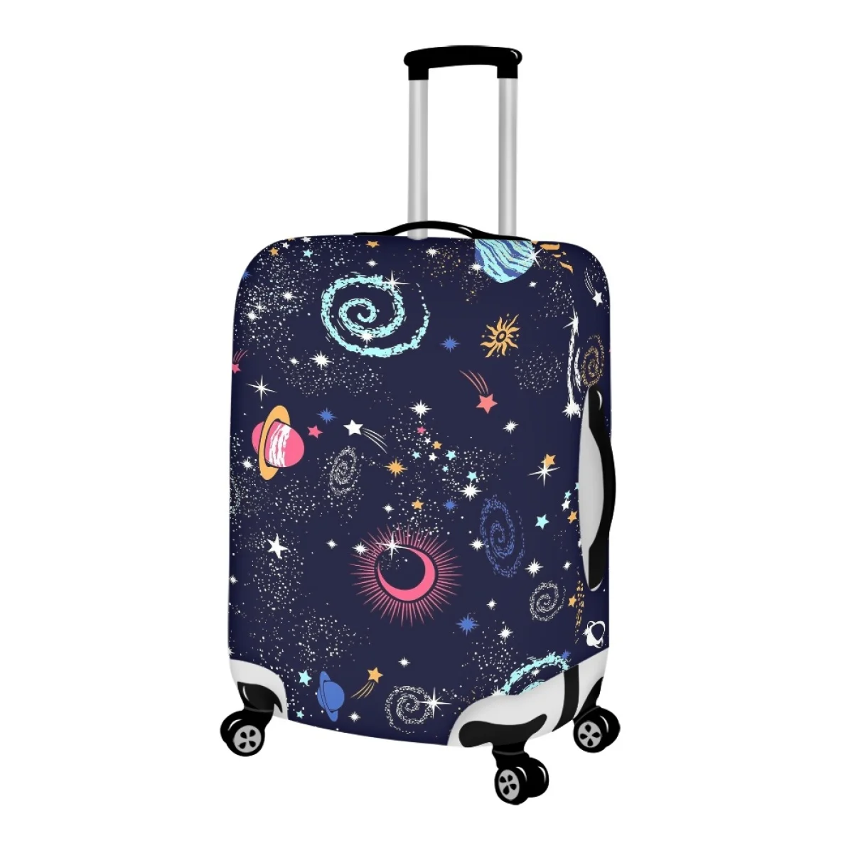 FORUDESIGNS Luggage Cover Elastic Planet Universe Cartoon Graphics Travel Accessories Suitcase Protective Covers Durable Scratch