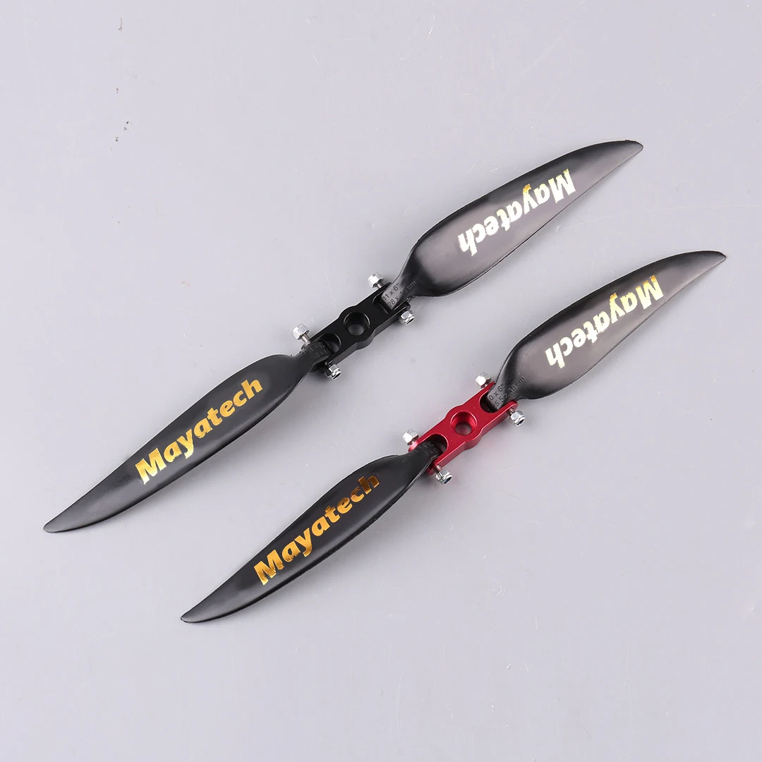 Mayatech 6MM Package for Sale Model Aircraft Metal Folding Propeller + Folding Nylon Propeller Fixed Wing Propeller Clamp Seat