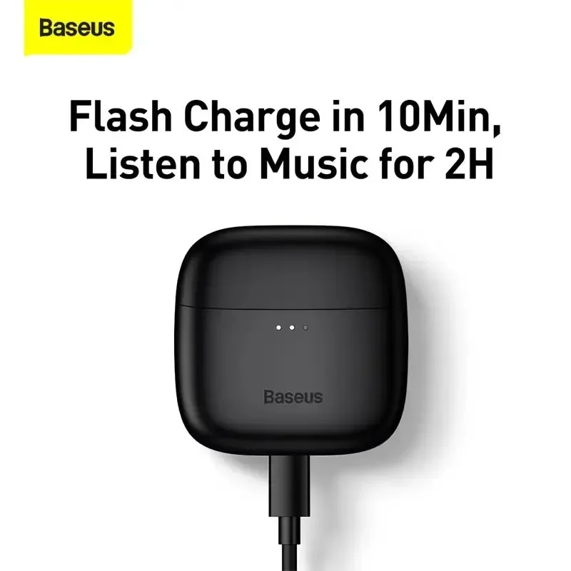 Baseus-E8 Auscultadores Bluetooth Sem Fio, TWS отменные наушники, Fone De Ouvido Hifi, Baixa latence, fone De Ouvid