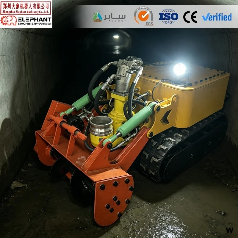Municipal Sewage Culvert Dredging Machine Submersible Tracked Dredging Robot for Power Plant Cooling Tower Desilting