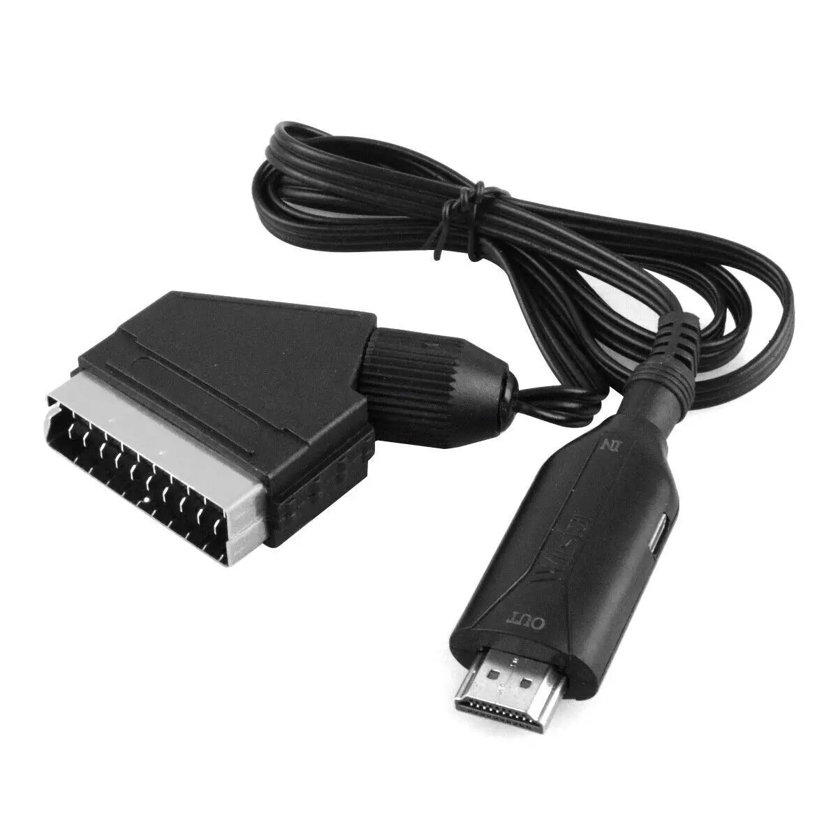 Hot SCART To HDMI Video Audio Upscale Converter Adapter 1080P/NTSC/PAL For HD TV DVD for Sky Box STB Plug and Play