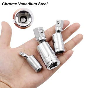Adaptör soketi döner üniversal mafsal, tahrik tahriki, mafsal, u şeklinde, kare, 1/4 inç 3/8 inç 1/2 kafa, paslanmaz çelik, krom-vanadyum çeliği, araba tamir aleti En iyi 10 satış, dönüştürücü kiti bisiklet elektrikli-no. 6