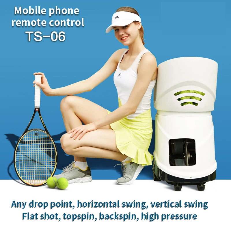 

Smart Electronic Tennis Ball Machine Automatic Ball Thrower Shooter With Remote Control