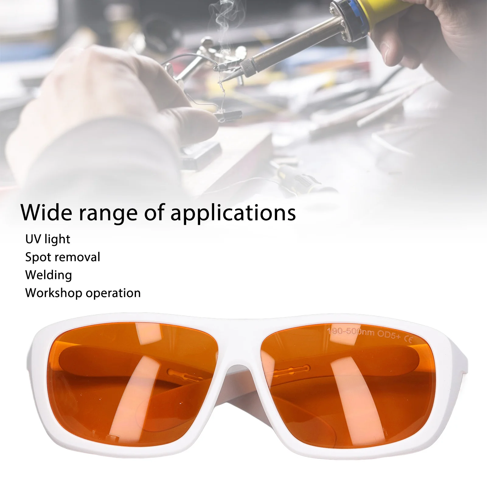 

ZK30 Professional Laser Glasses OD 5 190nm to 500nm Wavelength Laser Glasses Eye Protection for Engraving Machines