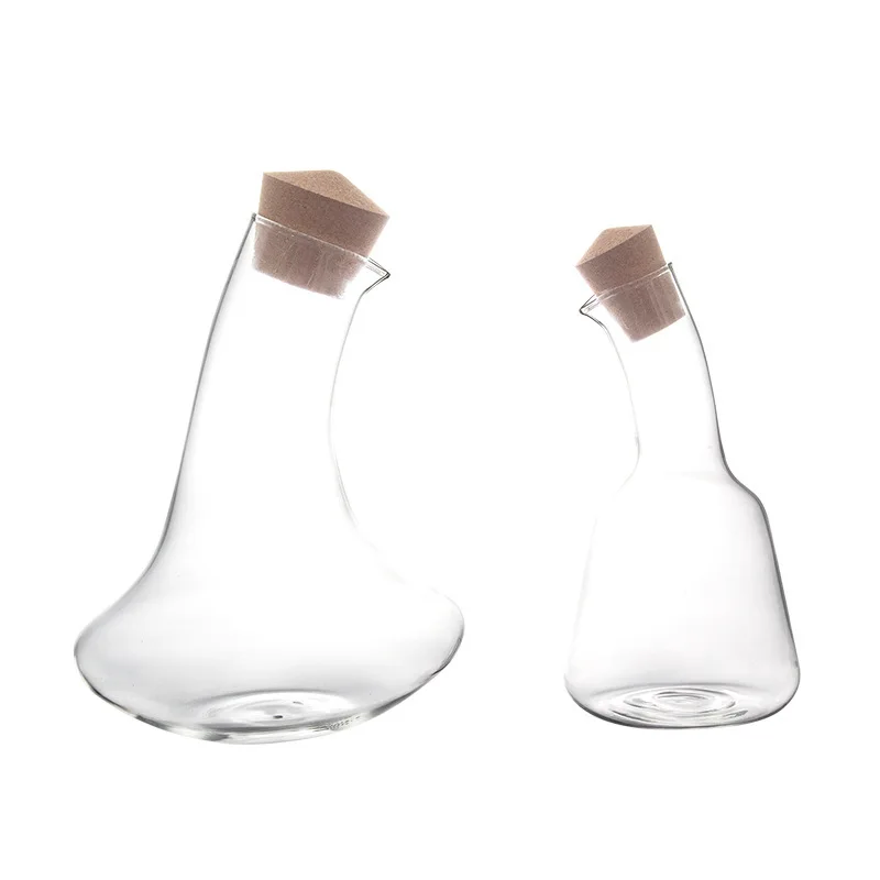 

Modern minimalist wind cold kettle with cork, decanter glass wine jug household, living room dining table ornament