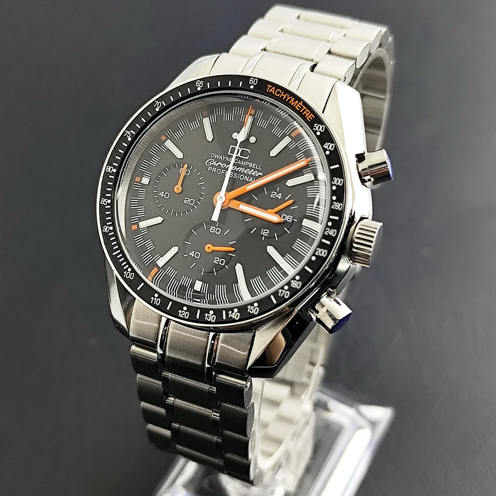

Dwayne Campbell High Quality Quartz Watches Luminous Auto Date Speed Chronograph VK63 Movement Top Luxury Watches man