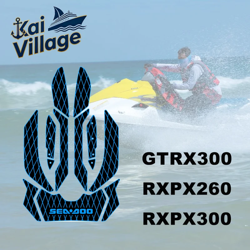Customized Jet Ski Mats, Non-Slip Motorboat Traction Mat, For Seadoo 2012-2016 RXP-X260，2012-2020 RXPX300，2017-2019 GTR-X230