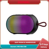 Sounarc XR3 Mini 5W IPX5 5W Balanced Sound LED Modes Stereo Pairing Multiple Ways to Connect 10H Playtime Ultra Portable