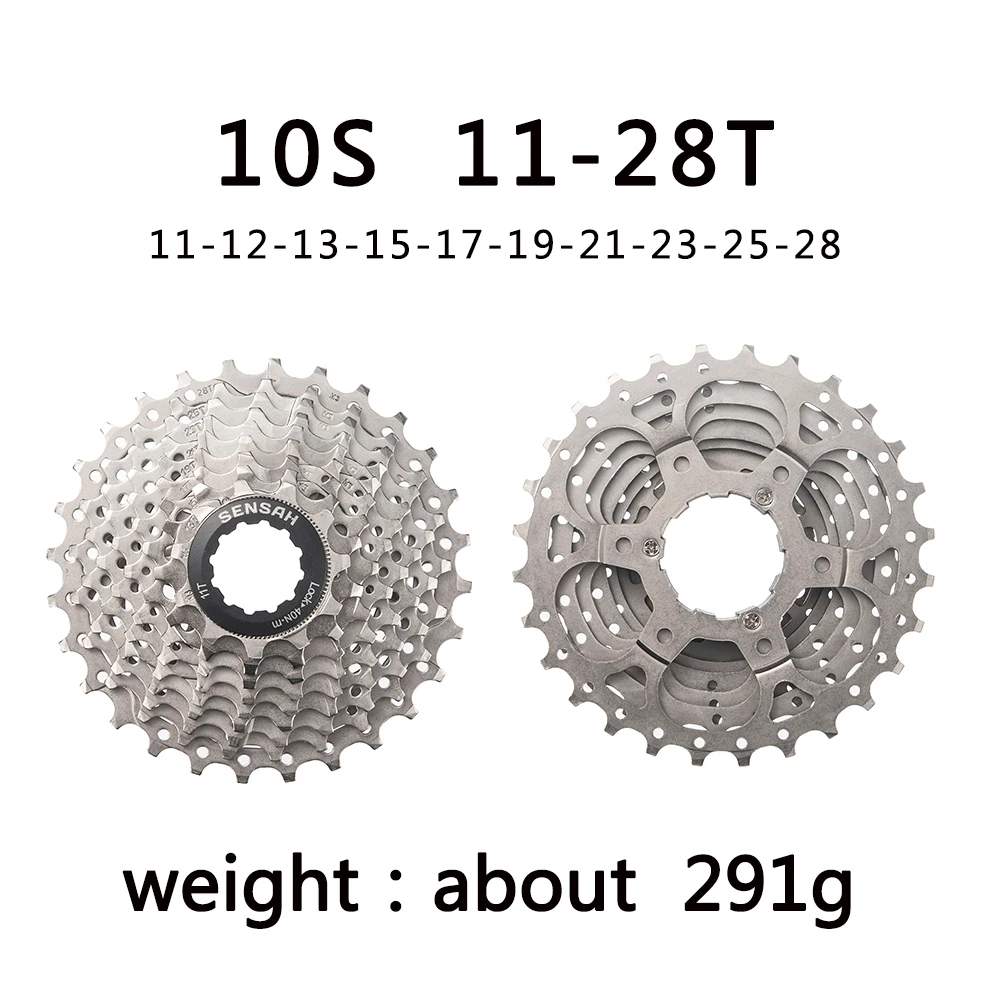 SENSAH 8/9/10/11 Geschwindigkeit Rennrad Kassette 11V 23T/25T/28T/30T/32T/34T/36T Fahrrad Freilauf K7 10S Schwungrad für HG Hub