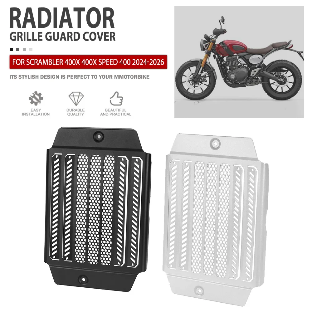 

Radiator Guard For Scrambler 400 X 400X Speed 400 Speed400 2024 2025 2026 Motorcycle Radiator Grille Cover Protector Accessories