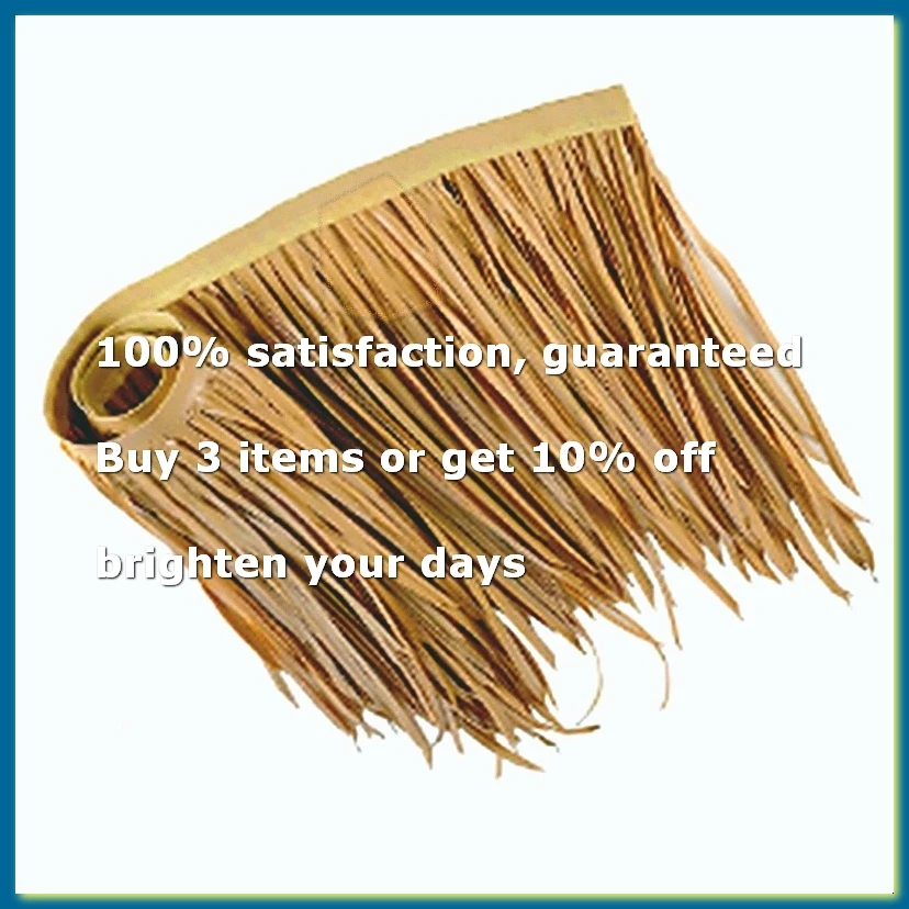 ●DIY Straw Roof Rug Decor Grass Mat Palm Thatch Roll Deck Decor Decorative Straw Roof Panels Shutters