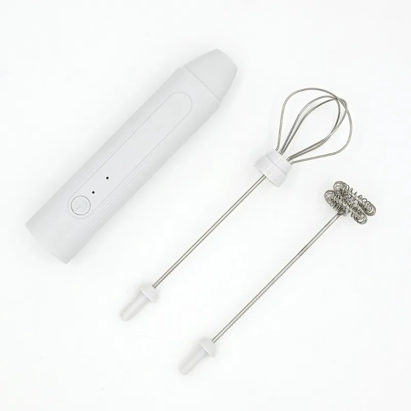 Electric Milk Foamer Blender Stainless Steel Handheld Milk Frother Wireless Coffee Whisk Mixer Egg Beater Tools For Kitchen