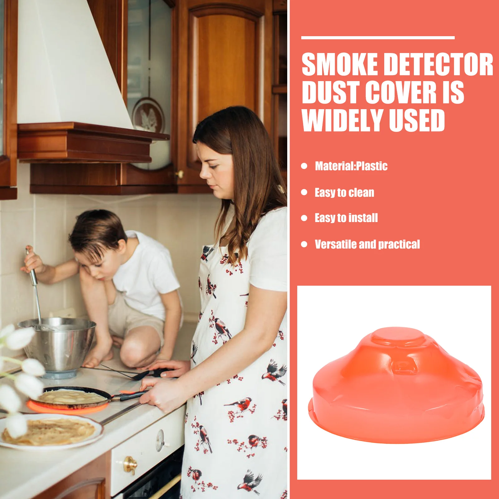 غطاء دخان للطبخ والخبز والحماية من الغبار وأجهزة إنذار الحريق وكاشفات الدخان وغطاء لوحة ممتدة لعمر المكتب المنزلي #6