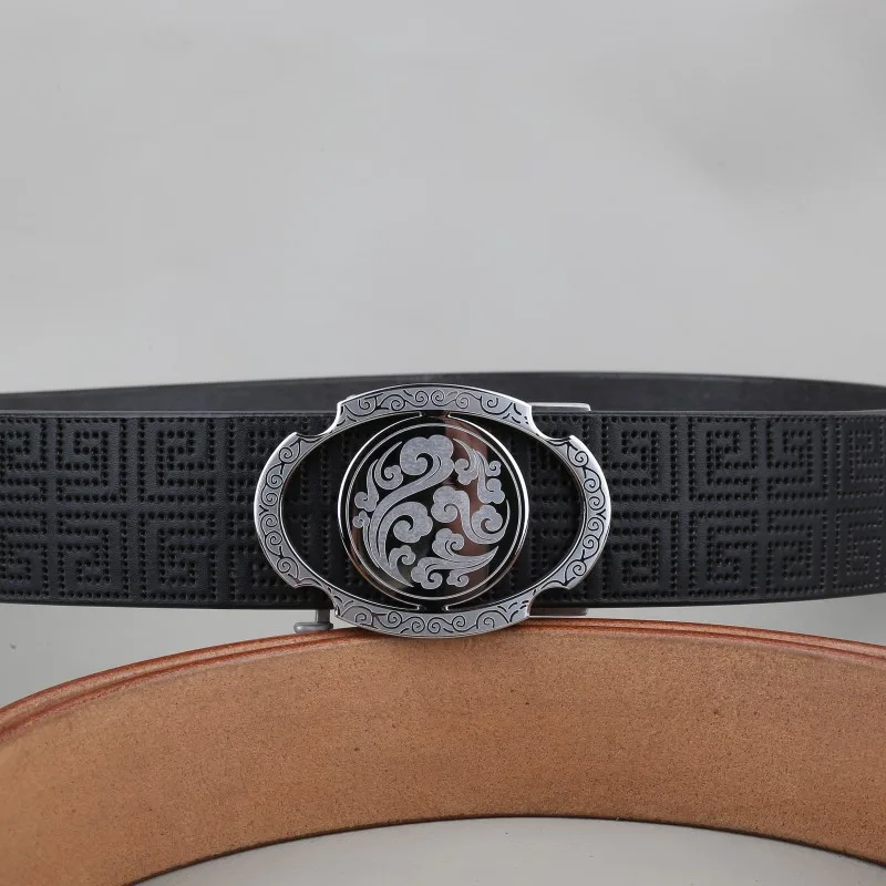 nouvelle-boucle-ovale-faite-a-la-main-avec-motif-nuage-porte-bonheur-pour-ceinture-en-cuir-de-vache-veritable-pour-homme-importee-d'italie-cuir-de-vache-de-premiere-qualite