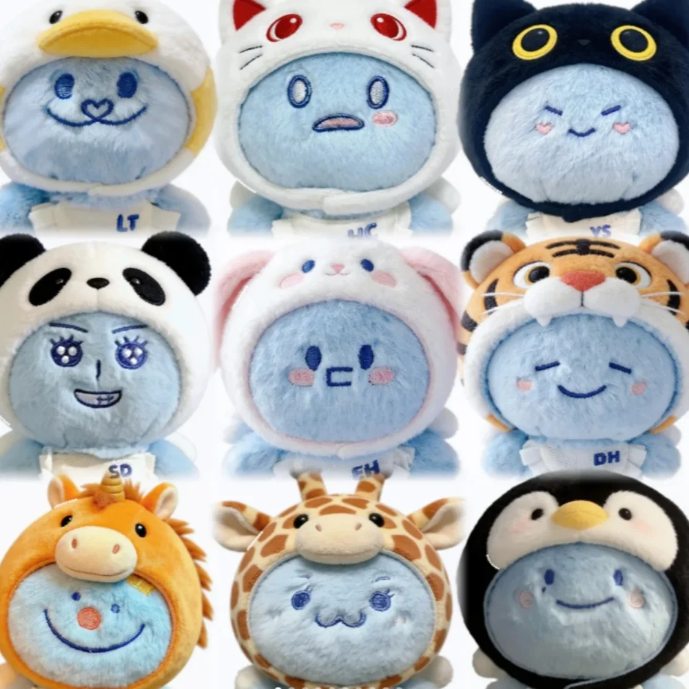 In Stock Super Junior Doll Keychain Cartoon Cute Soft Short Plush Pendant Toy Key Ring Siwon Heechul Leeteuk Fans Birthday Gift