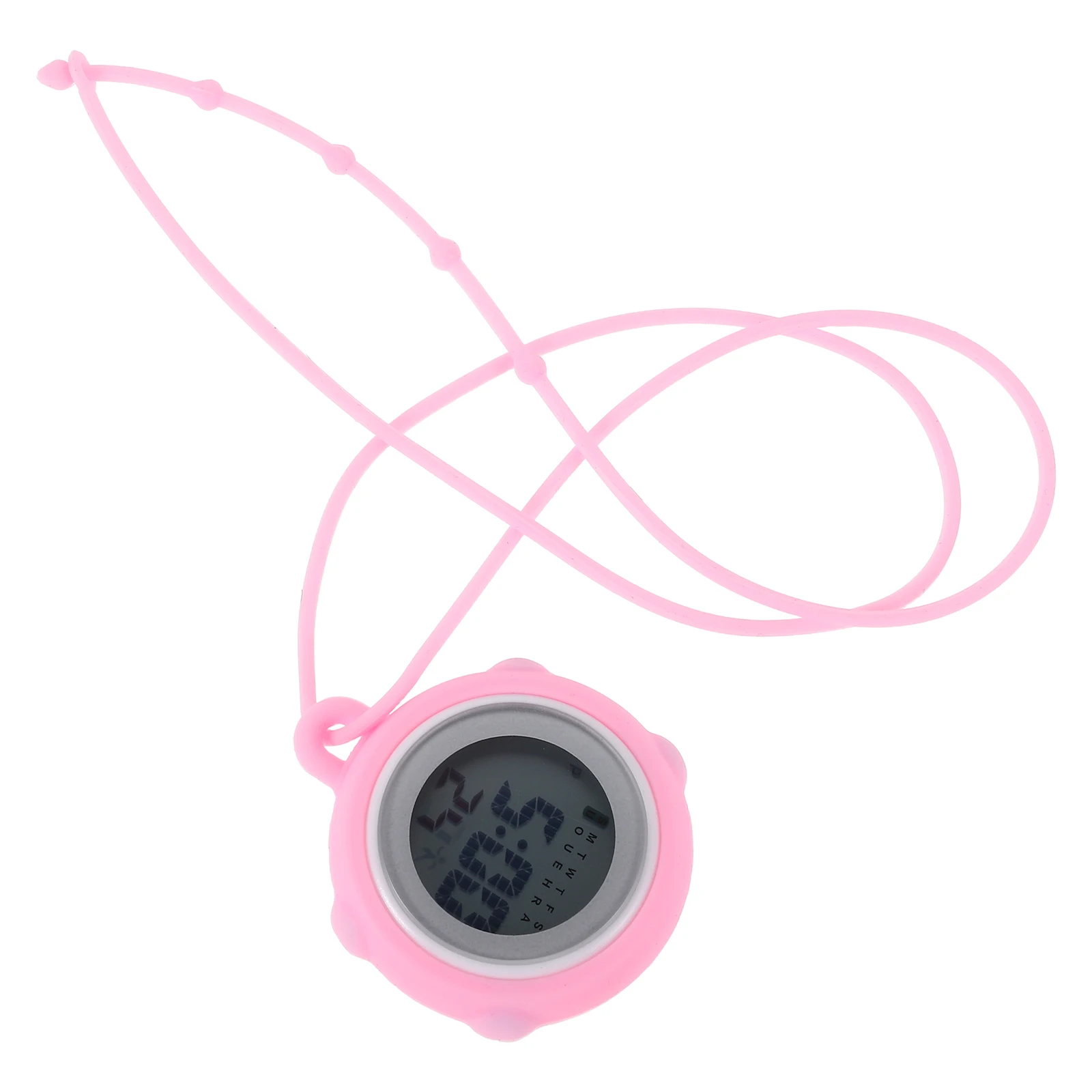 

Glow In The Necklace For Women Men Lightweight Silicone Pendant Fob Alarm Clock Portable Waterproof Fashion Jewelry