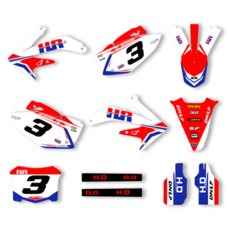 

SPACE Custom Motorcycle Graphics Background Decal for HONDA 2005 2006 2007 2008 CRF450 Decals Stickers Kits 06