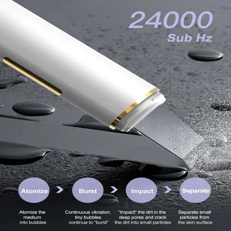Beauty Products For Women Wholesale Professional Ultrasonic Pore Cleaner Face Skin Scrubber Facial Skin Spatula Remove Blackhead