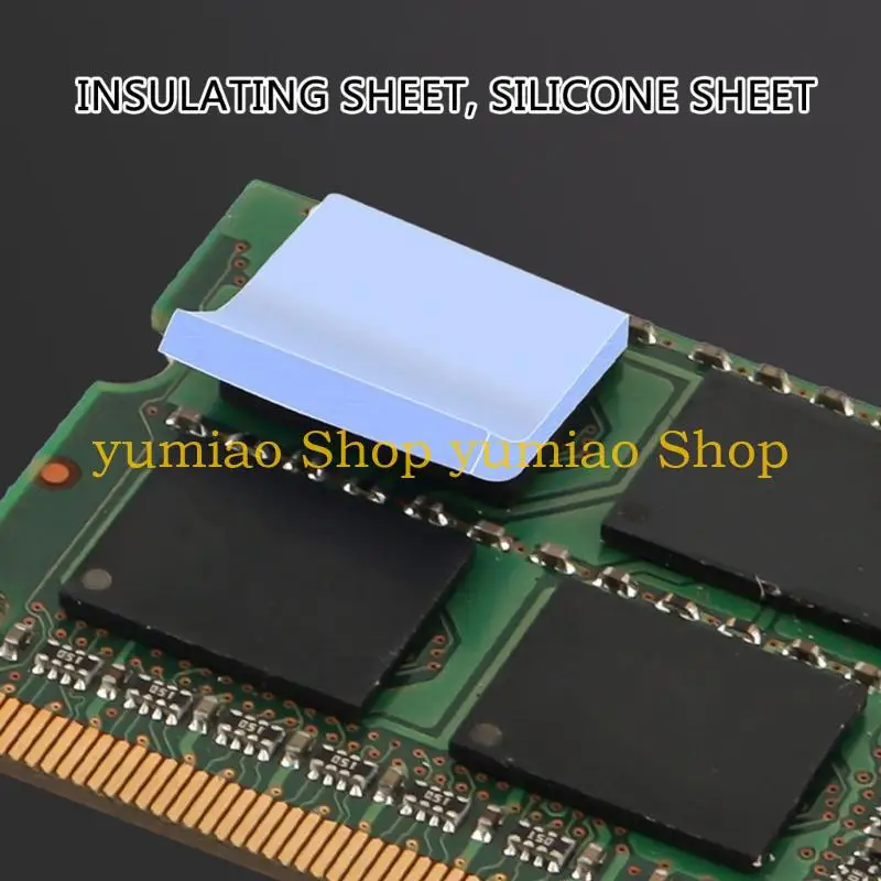 587B 100pcs/50Pcs Silicone Thermal Conductive Pad 12x12mm for CPU GPU Cooling