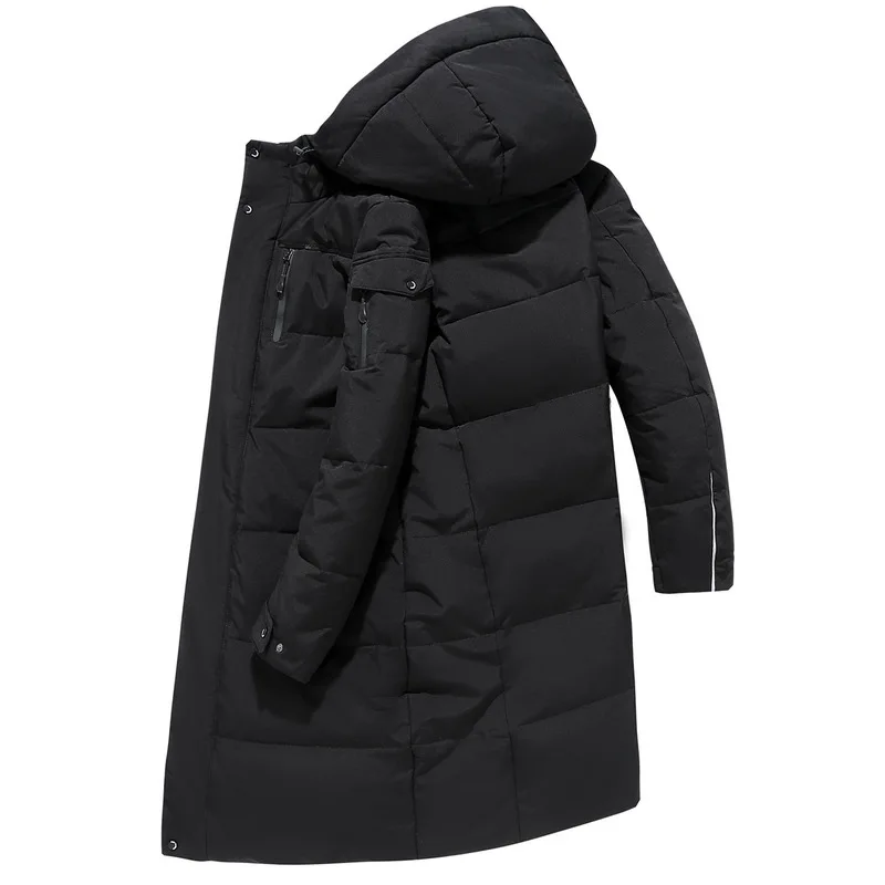 Men's Long Parkas Oversized Thicken Male Coat High Quality Fleece Casual Padded Jackets Men Clothing Outwear Winter Jacket