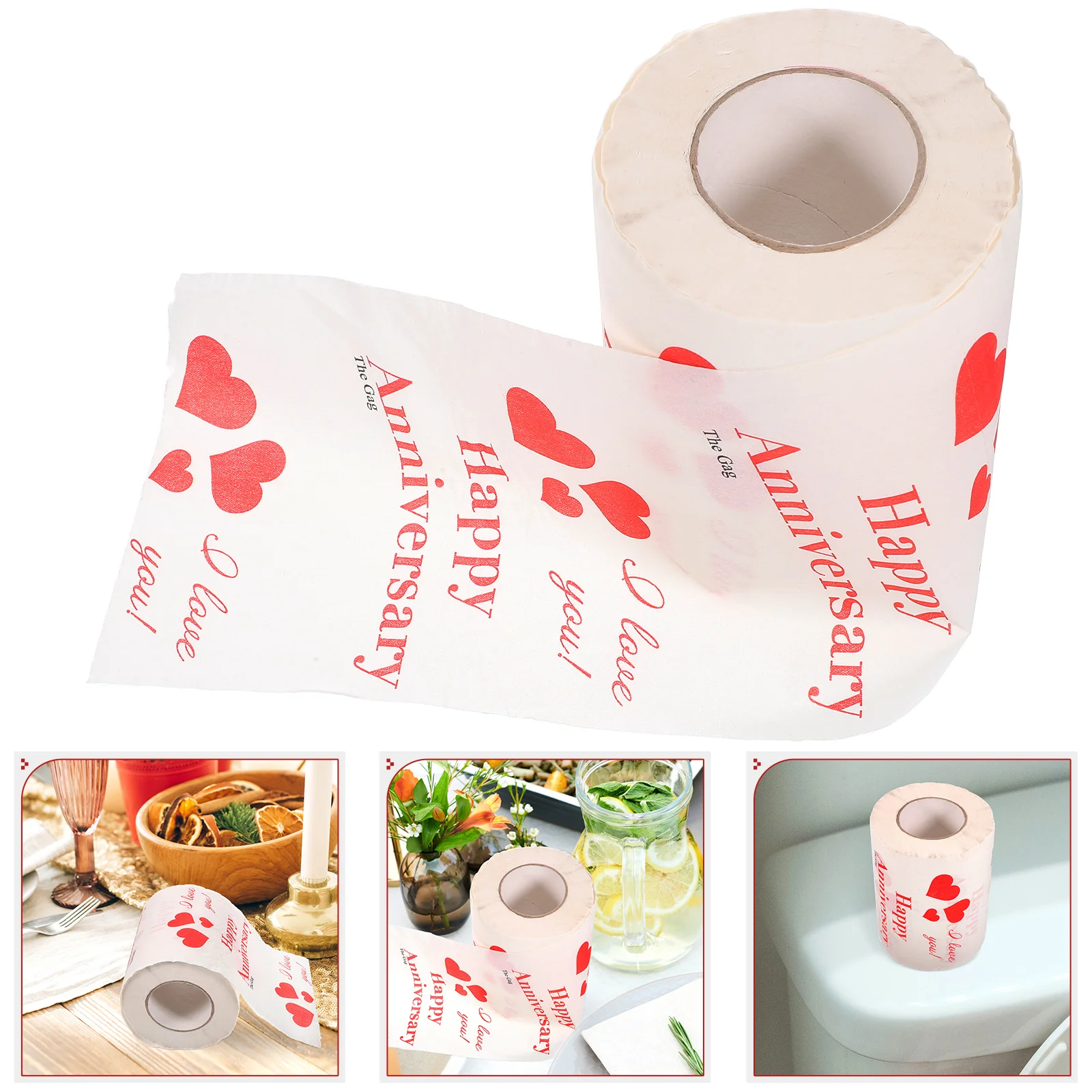 Pañuelos para el Día de San Valentín, servilletas de papel higiénico, suministros para el hogar, baño suave, pulpa de madera virgen