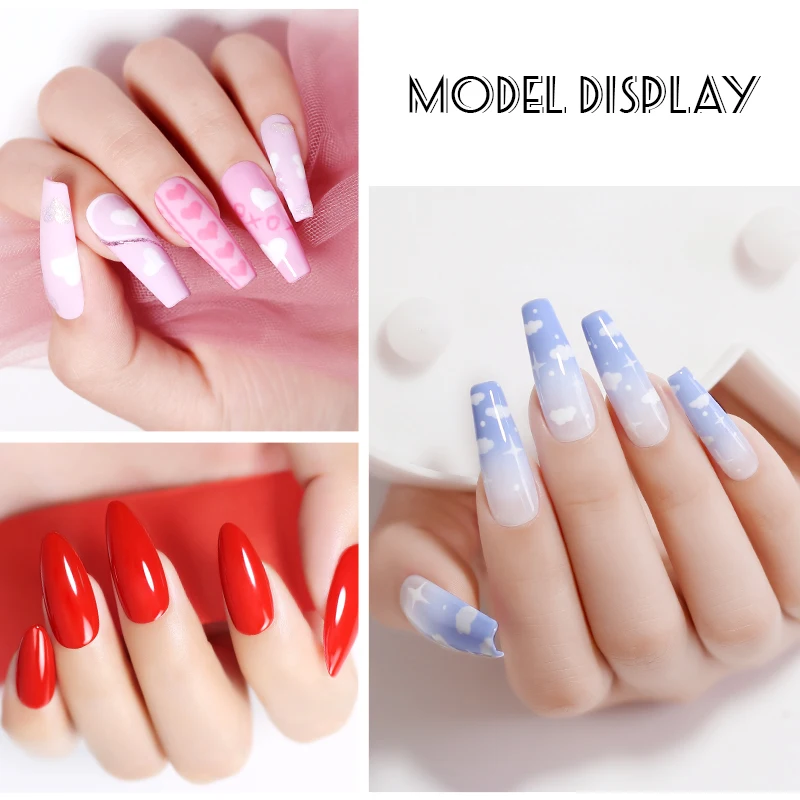 Clou Beaute Farben Gel politur Kit Set 20 Flaschen 8ml Glasflasche UV-Nägel abtropfen lassen Ganzes Set Semi Permanent Nail Art Gel