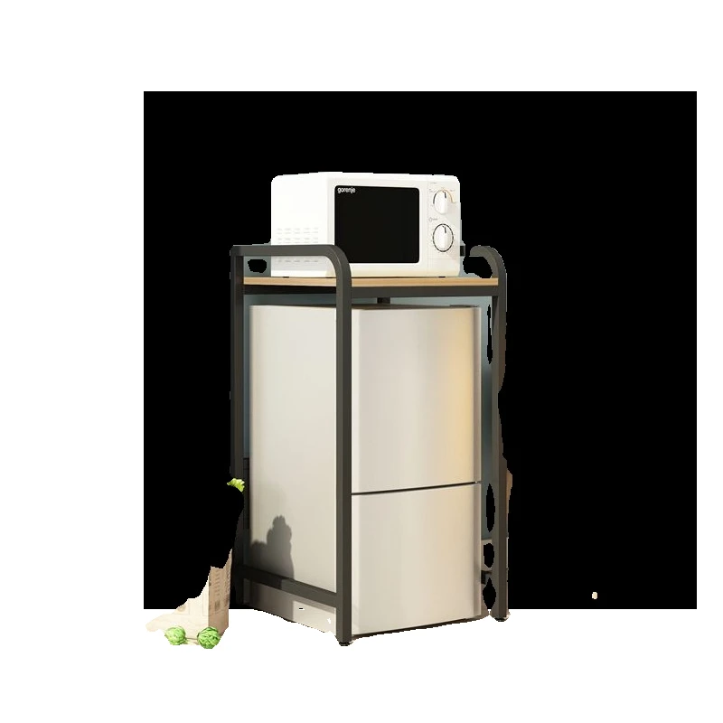 

Refrigerator shelf Mini floor-to-ceiling small freezer Multi-layer storage and finishing rack above