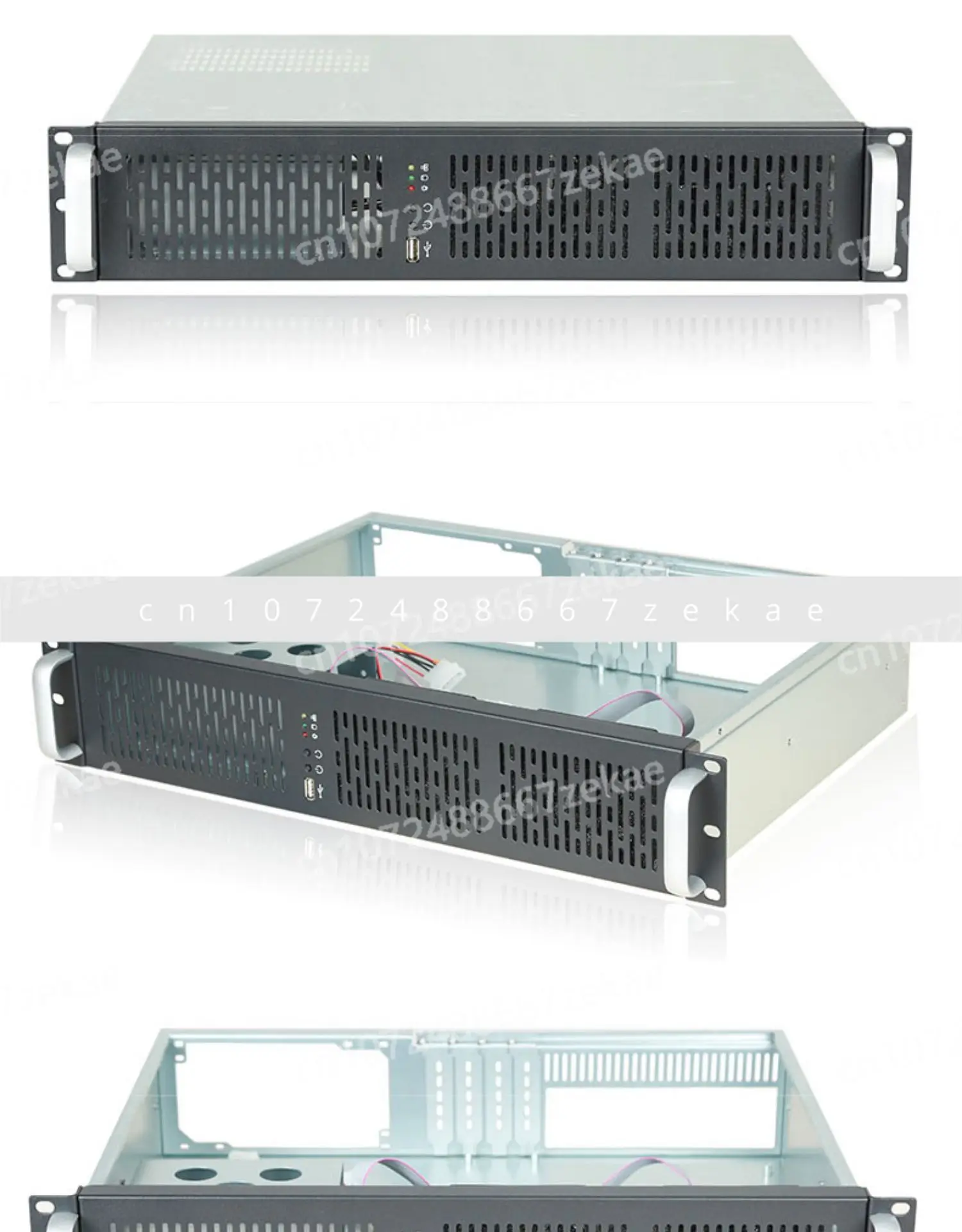 

2U Chassis, Dustproof Short 330MM Standard PC Power Supply, MATX Motherboard Monitoring Server