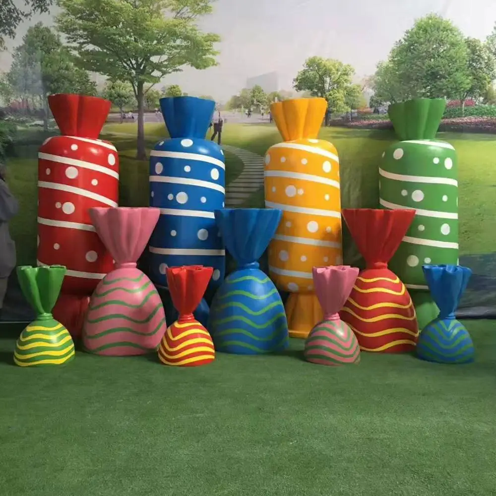 ff-Hot Sale Fiberglass Candyland Party Supplies Decorations Backdrop Candy Land Decor Props Background Accessories！