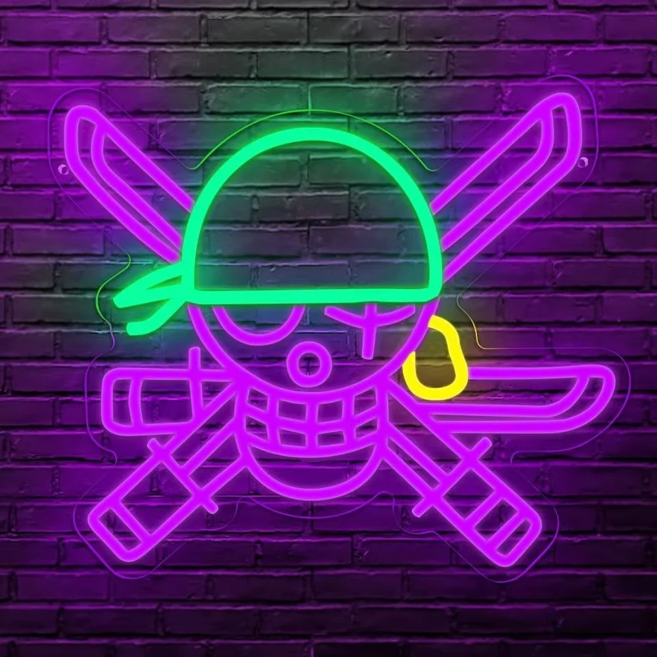Skull Neon Red Glow Pattern Halloween Party Decor for Bedroom Living Room Game Room Wedding Party Decor