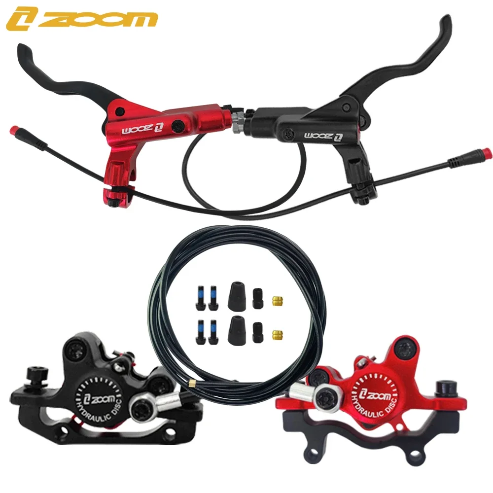 ZOOM Bike Electric Scooter Power Off Control Oil Hydraulic Disc Brake Caliper 2200 1200mm for Zero 10X 11X KUGOO G Booster G1