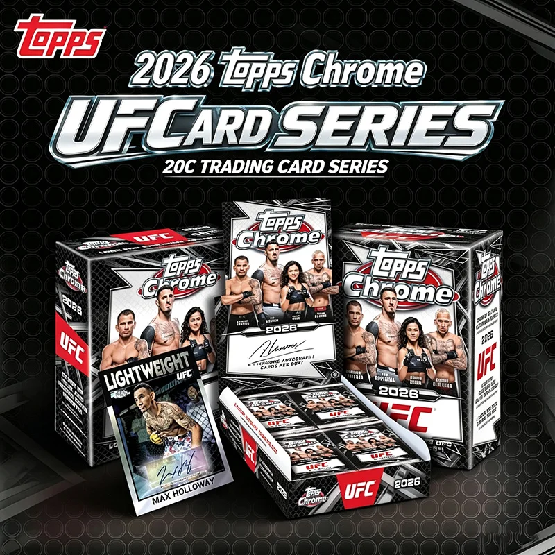 2026 Topps Chrome UFC Trading Cards Booster Box Official Sports Collectible Card Signature Refractor Hobby Box Collection Gift - view 6